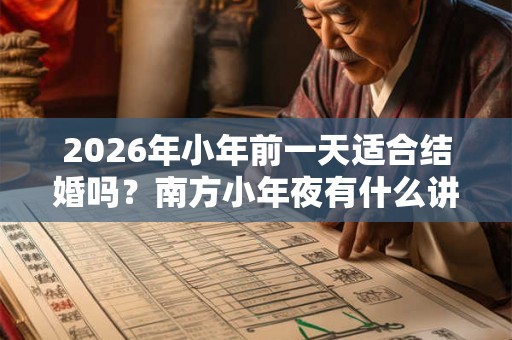 2026年小年前一天适合结婚吗？南方小年夜有什么讲究？