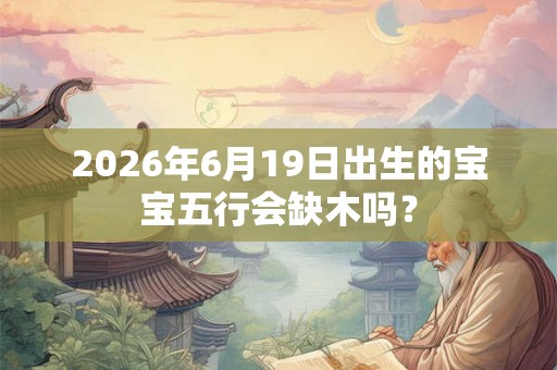 2026年6月19日出生的宝宝五行会缺木吗？