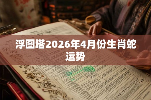 浮图塔2026年4月份生肖蛇运势 浮图塔2026年4月份生肖蛇运势