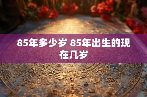 85年多少岁 85年出生的现在几岁