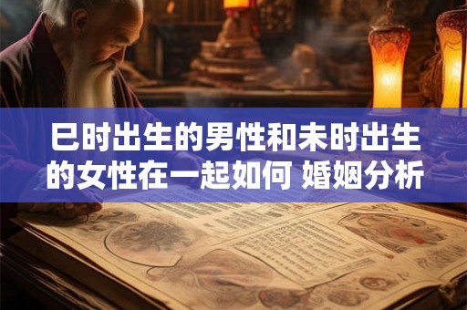 巳时出生的男性和未时出生的女性在一起如何 婚姻分析