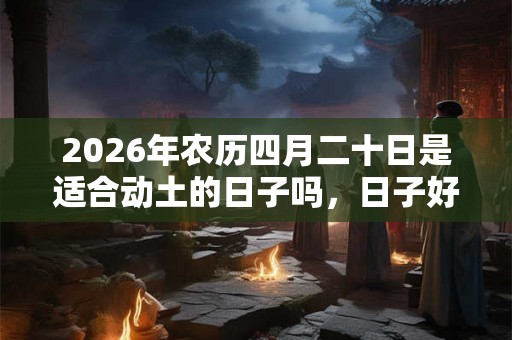 2026年农历四月二十日是适合动土的日子吗，日子好吗？