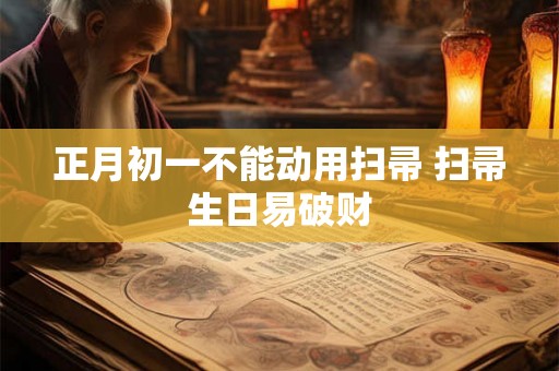正月初一不能动用扫帚 扫帚生日易破财 正月初一不能动用扫帚 扫帚生日易破财