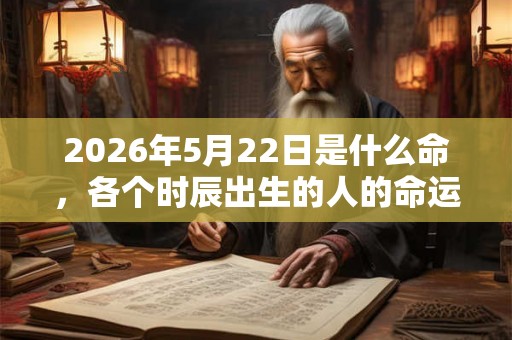 2026年5月22日是什么命,各个时辰出生的人的命运 2026年5月22日是什么命,各个时辰出生的人的命运