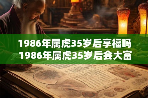 1986年属虎35岁后享福吗 1986年属虎35岁后会大富大贵吗