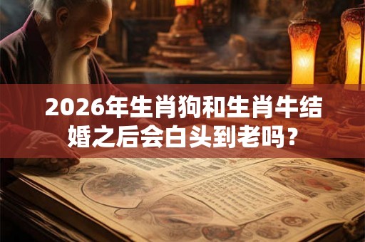 2026年生肖狗和生肖牛结婚之后会白头到老吗? 2026年生肖狗和生肖牛结婚之后会白头到老吗?