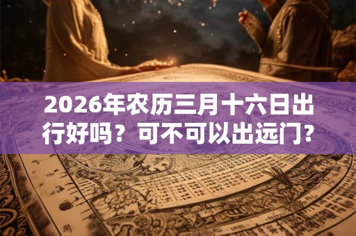 2026年农历三月十六日出行好吗？可不可以出远门？