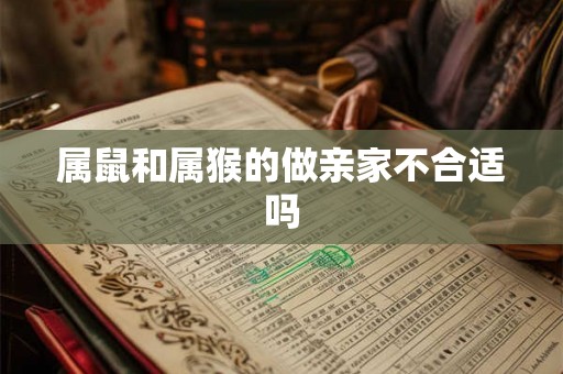 属鼠和属猴的做亲家不合适吗 属鼠和属猴的做亲家不合适吗