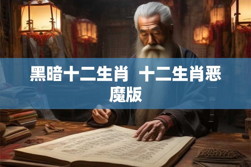黑暗十二生肖  十二生肖恶魔版