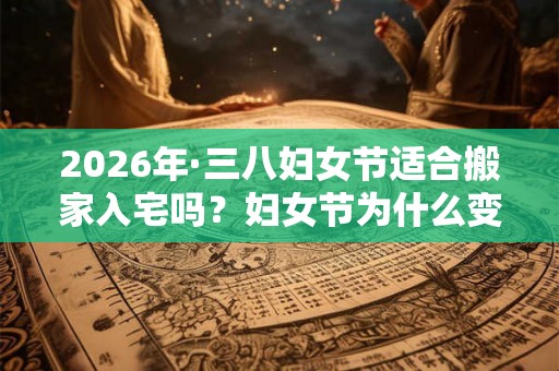 2026年·三八妇女节适合搬家入宅吗？妇女节为什么变成女神节了？