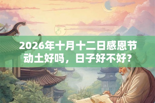 2026年十月十二日感恩节动土好吗，日子好不好？