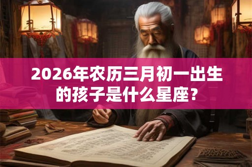 2026年农历三月初一出生的孩子是什么星座？