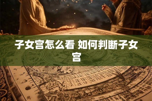 子女宫怎么看 如何判断子女宫