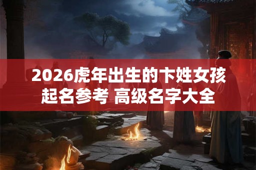 2026虎年出生的卞姓女孩起名参考 高级名字大全