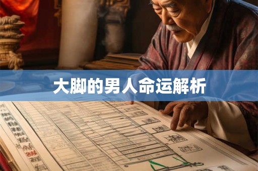 大脚的男人命运解析