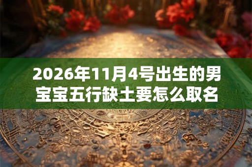 2026年11月4号出生的男宝宝五行缺土要怎么取名