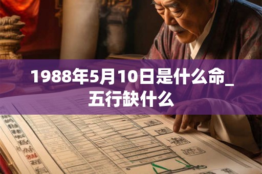 1988年5月10日是什么命_五行缺什么