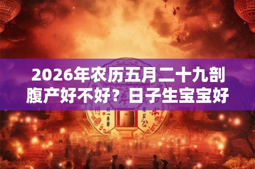 2026年农历五月二十九剖腹产好不好？日子生宝宝好吗？