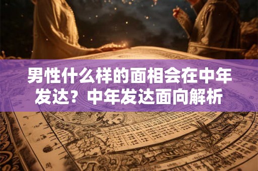 男性什么样的面相会在中年发达？中年发达面向解析