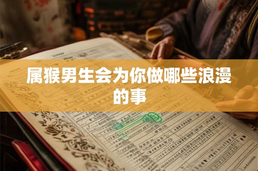 属猴男生会为你做哪些浪漫的事