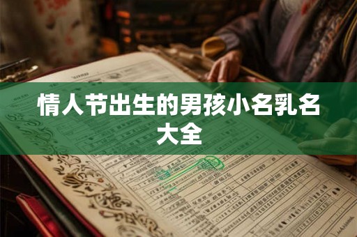 情人节出生的男孩小名乳名大全
