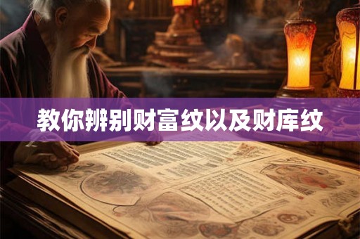 教你辨别财富纹以及财库纹