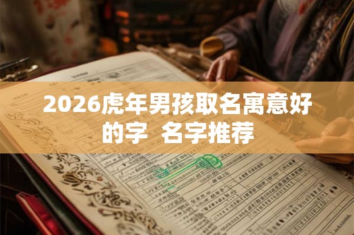 2026虎年男孩取名寓意好的字  名字推荐