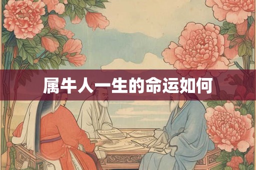 属牛人一生的命运如何