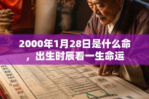 2000年1月28日是什么命,出生时辰看一生命运 2000年1月28日是什么命,出生时辰看一生命运