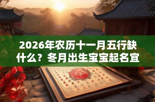 2026年农历十一月五行缺什么？冬月出生宝宝起名宜用字是什么？