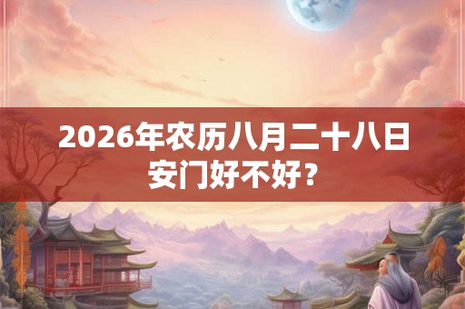 2026年农历八月二十八日安门好不好？