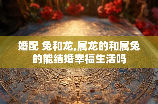 婚配 兔和龙,属龙的和属兔的能结婚幸福生活吗