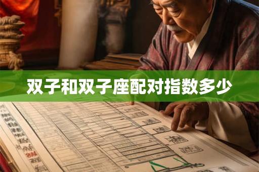双子和双子座配对指数多少