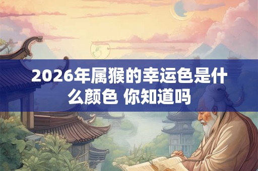 2026年属猴的幸运色是什么颜色 你知道吗