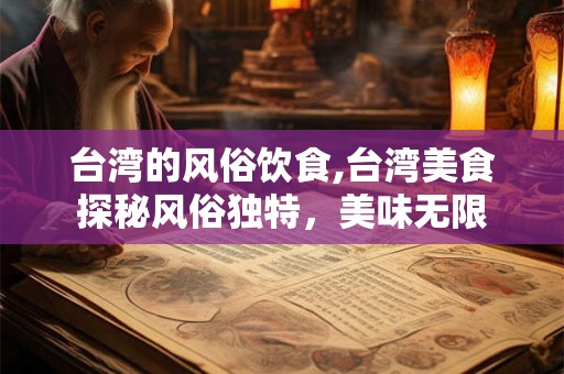 台湾的风俗饮食,台湾美食探秘风俗独特，美味无限