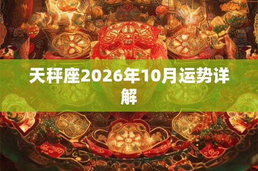 天秤座2026年10月运势详解