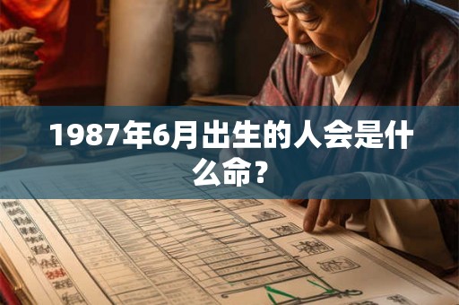 1987年6月出生的人会是什么命？