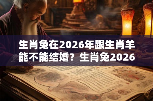 生肖兔在2026年跟生肖羊能不能结婚？生肖兔2026年感情运