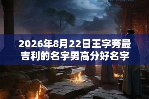 2026年8月22日王字旁最吉利的名字男高分好名字