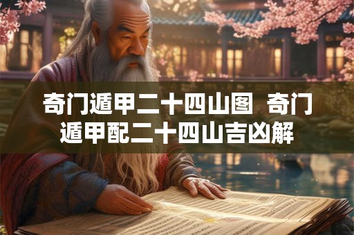 奇门遁甲二十四山图 奇门遁甲配二十四山吉凶解 奇门遁甲二十四山图 奇门遁甲配二十四山吉凶解
