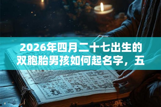 2026年四月二十七出生的双胞胎男孩如何起名字，五行属什么