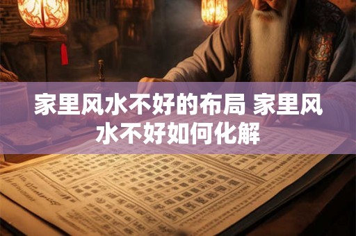 家里风水不好的布局 家里风水不好如何化解