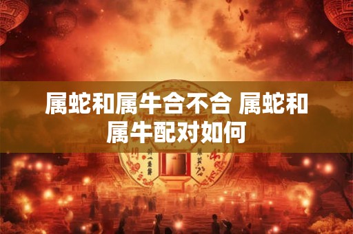 属蛇和属牛合不合 属蛇和属牛配对如何