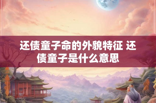 还债童子命的外貌特征 还债童子是什么意思