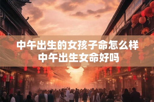 中午出生的女孩子命怎么样 中午出生女命好吗
