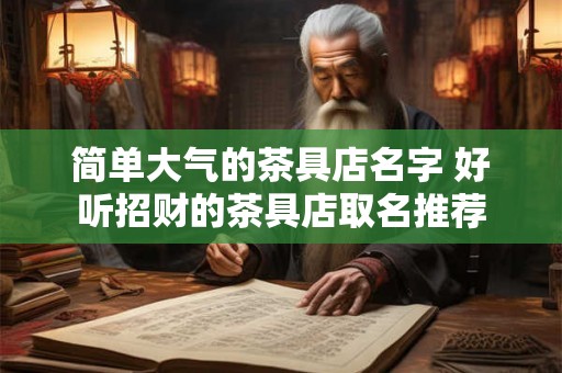简单大气的茶具店名字 好听招财的茶具店取名推荐 简单大气的茶具店名字 好听招财的茶具店取名推荐
