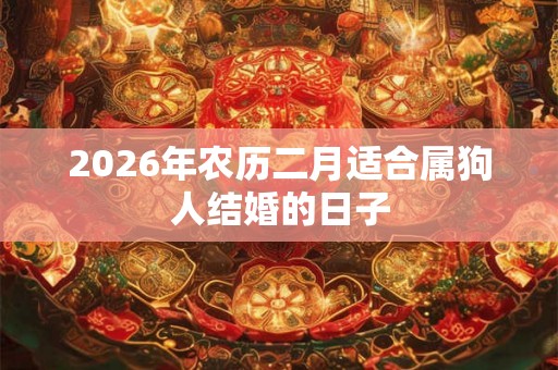 2026年农历二月适合属狗人结婚的日子