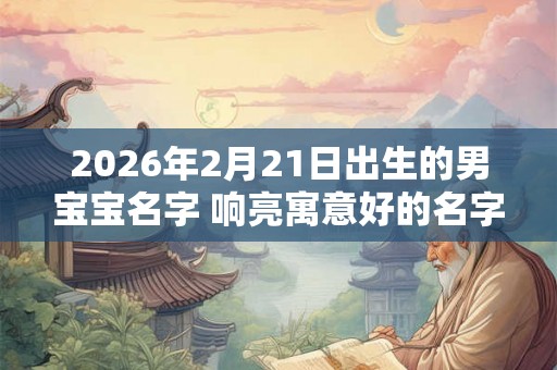 2026年2月21日出生的男宝宝名字 响亮寓意好的名字 2026年2月21日出生的男宝宝名字 响亮寓意好的名字