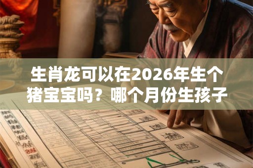 生肖龙可以在2026年生个猪宝宝吗？哪个月份生孩子最好？