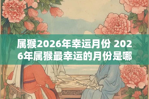 属猴2026年幸运月份 2026年属猴最幸运的月份是哪个